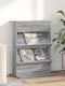 vidaXL Suport Reviste Gri 70x41x96buc 1buc