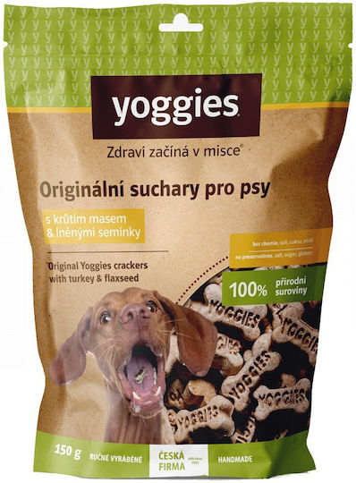 Dog Biscuit Turkey Flaxseed Gluten Free Yoggies 150g