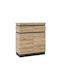 Συρταριέρα Креватокамарас Дървена Enocira 119 Anthracite, Oak 101x45x117бр