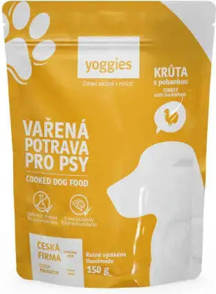 Cooked Dog Food Turkey Buckwheat Yoggies 150 G