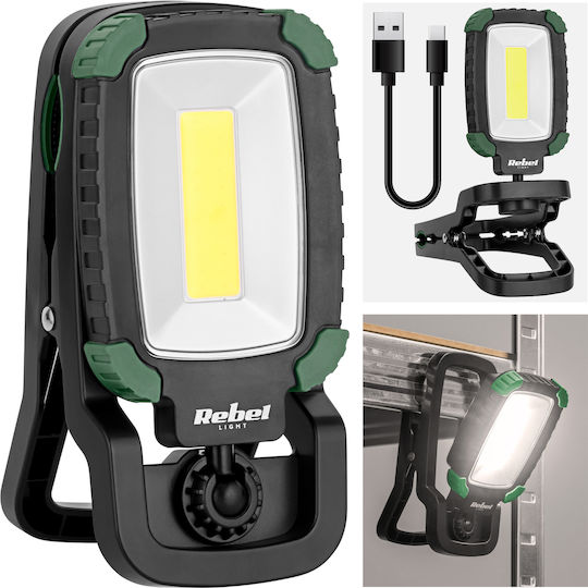 Rebel Arbeitslampe Batterie LED mit einer Helligkeit von bis zu 500lm
