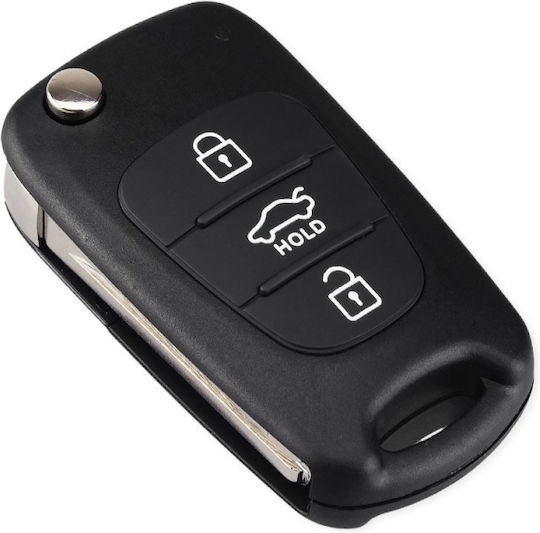 Husă Pentru Chei Auto Compatibilă Hyundai I30 Elantra Santa Fe Accent 3 Butoane