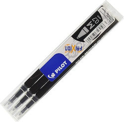 Pilot Frixion Ball 0.7 3 Rezerve de Cerneală pentru Stilou Negre