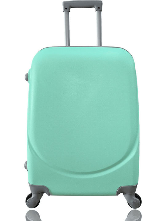 Olia Home Cabin Hard Suitcase Mint with 4 Wheels Height 55cm