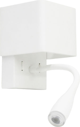 Adeleq Lamp Wall with Integrated LED and Warm White Light 15.2x10cm