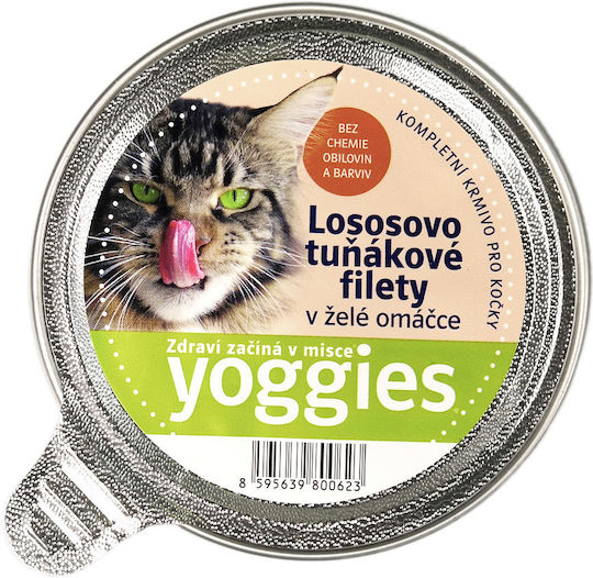 Υγρή Τροφή Γάτας Σολομό Τόνο Yoggies 85 G