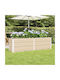 vidaXL Blumenkasten Metallisch Ελεφαντόδοντο 160x40x45cm.