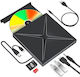 Newevo Portable External Dvd Cd Rw Drive Usb C Port Usb 3.0 Hub Sd Card Reader Disk Burner Dvd Player Reader Windows 10 Laptop Pc Black