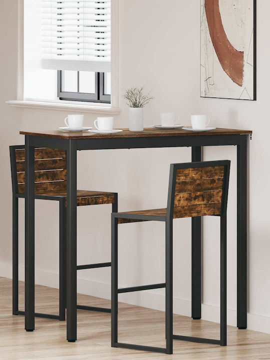 Table Dining Room Wooden Gray 110x55x105cm