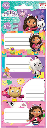 Gabby's Dollhouse Gabbys Dollhouse Notebook Etiketten 20 Stück