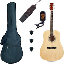 Sd104basic2 Sx Natural Matte Dreadnought Guitar Set