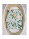 Newborn Set Copertă de Pătuț cu Față de Pernă Verde 75x100cm.