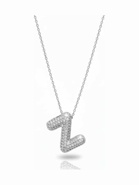 Rebekka Halskette Monogramm aus Vergoldet Stahl