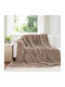 vidaXL Ριχτάρι Πολυθρόνας Fleece 240x220εκ. Καμηλοπάρδαλη