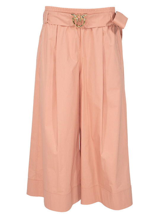 Pinko Doreen Women's Fabric Capri Trousers Bell with Elastic Pink Pinko Doreen Women's Fabric Capri Trousers Bell with Elastic Pink