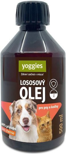 Έλαιο Σολομού Σκύλους Γάτες Yoggies 500ml