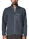 Men's Fleece Cardigan Smolder Blue