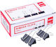 Deli Büroklammern und Binder Clips Doppel 25mm Nr.4 Mühelos Schwarze