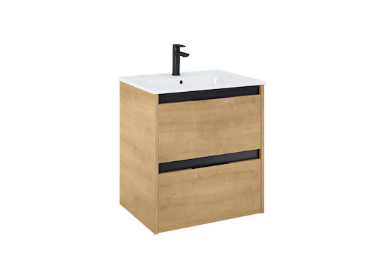 Roca Waschtisch mit Waschbecken L60.5xB46.5xH6.5cm Beige