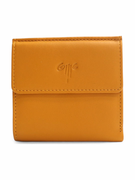 Small Leather Women's Wallet Classic Yellow