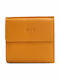 Small Leather Women's Wallet Classic Yellow