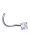 Asimi Body Piercing Nase Piercing aus Stahl Silber