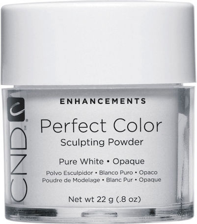 22 Pudră Pentru Sculptarea Unghiilor Perfect Color Pure White Opaque