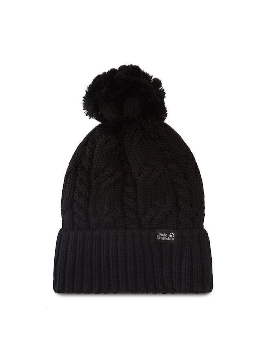 Beanie Unisex Beanie Knitted in Black color