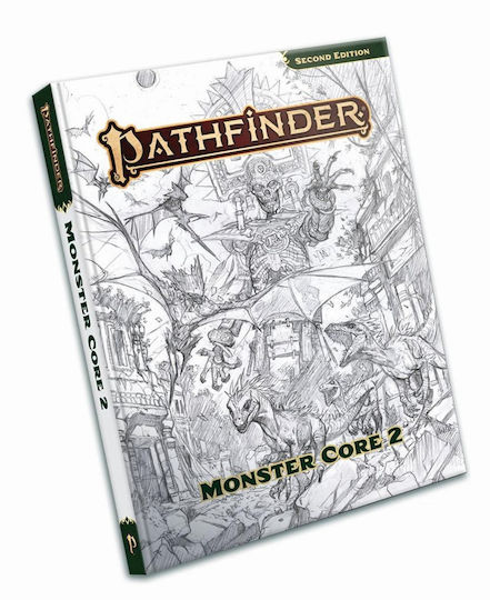 Pathfinder Rpg Second Edition Monster Core Sketch Cover Edition