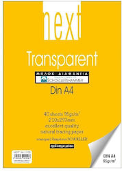 Next Bloc de Transparență 95g A4 40 Foi 10 Bucăți