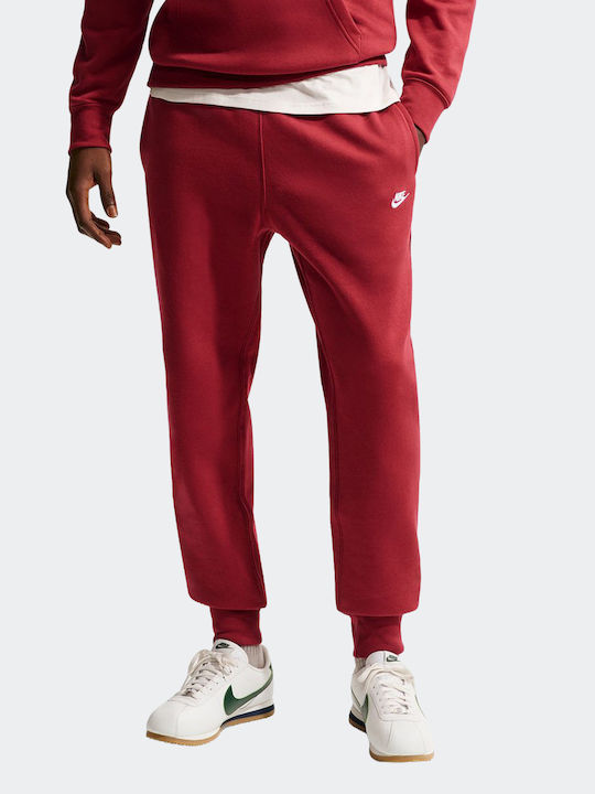 Nike Club Sweatpants with Elastic Team Crimson ...