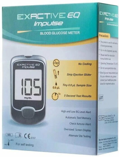 Portable Glucometer Blood Sugar Monitoring Alhena Measures Blood Sugar Levels Provides Quick Accurate Results Easy To Use Includes 50 Test Strips