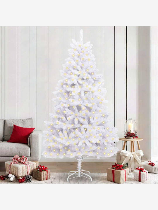 Brad de Crăciun Artificial 240cm cu Iluminare LED Alb