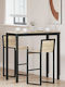 Table Dining Room Wooden Gray 110x55x105cm