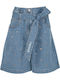 Ballo Women's Bermuda Shorts Jean Blue