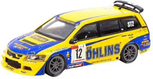 Macheta Auto Mitsubishi Lancer Evolution Wagon #12 Shinichi Katsura 1:64 Tarmac