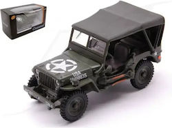 Modelauto Jeep Willys 4x4 W Soft Top Olivgrün Maßstab 1:43 Cararama Modelauto Jeep Willys 4x4 W Soft Top Olivgrün Maßstab 1:43 Cararama