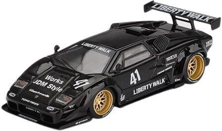 Macheta Auto Lamborghini Countach Lb-works Black 2024 1:64 Mini Gt Mgt01081-l