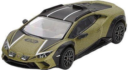 Machetă Mașină Lamborghini Huracan Sterrato Verde Gea Mat Scara 1:64 Mini GT MGT779