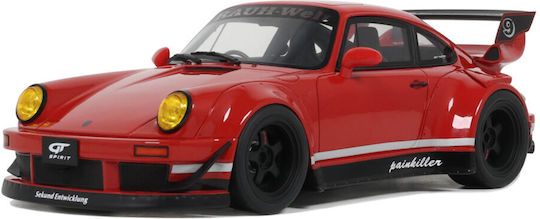Machetă Mașină Porsche Rwb Painkiller Roșu Indian 1:18 Gt Spirit Gt449