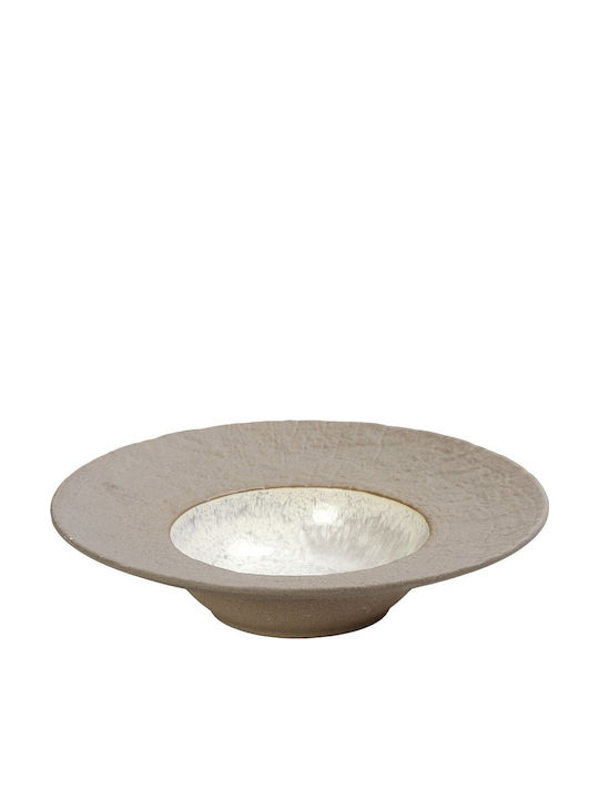 Espiel Spirit Plate Soup Beige with Diameter 28cm