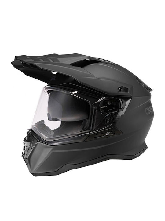 O'Neal DSRS Solid V.26 Black Matt Motorcycle Helmet Full Face ECE 22.06 with Sunvisor