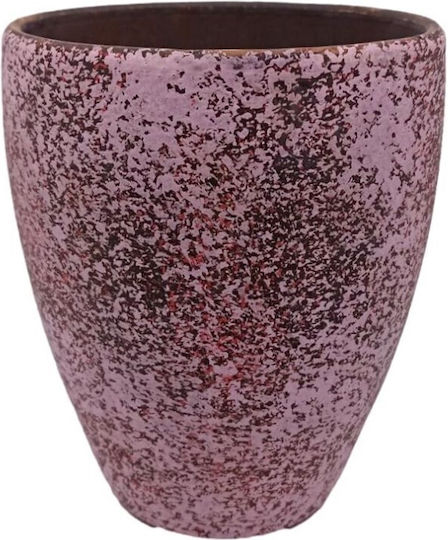 Topf Keramik Pink-dark Brown