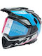 CFMoto 450 MT Black/Blue Motorcycle Helmet On-Off DOT / ECE 22.06 with Sunvisor