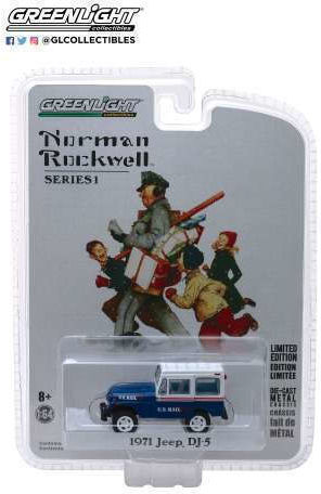 Modellauto Jeep Dj 5 Norman Rockwell 1971 Maßstab 1:64 GreenLight
