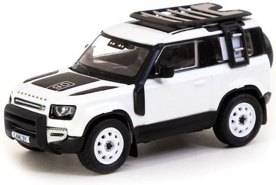 Macheta Auto Land Rover Defender 90 Alb 1:64 Tarmac