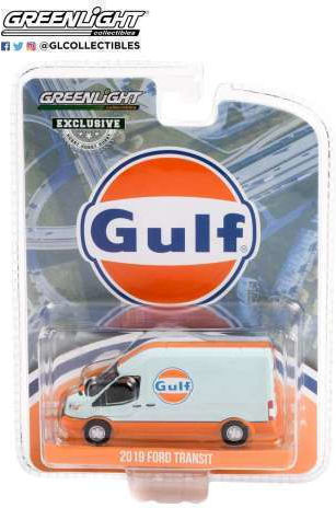 Macheta Auto Ford Transit Gulf Oil 2019 1:64 Greenlight