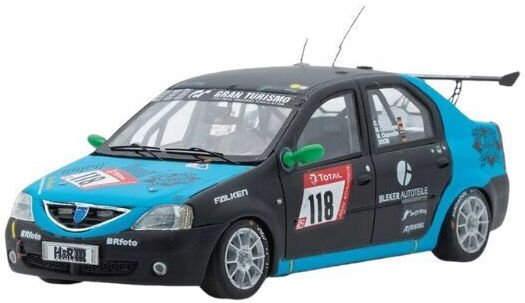 Machetă Mașină Dacia Logan 118 24h Nürburgring 2022 Echipa Swiftwing Negru 1:43 Spark