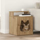 vidaXL Bett Katze Braun