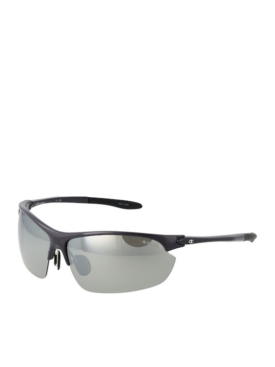 Champion Men's Sunglasses with Blue Frame and Gray Lens CU5130-72C02